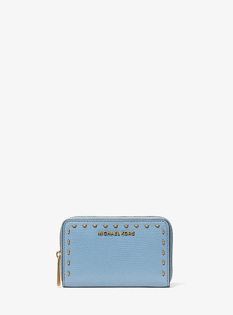 Small Studded Leather Wallet in CHAMBRAY | Michael Kors