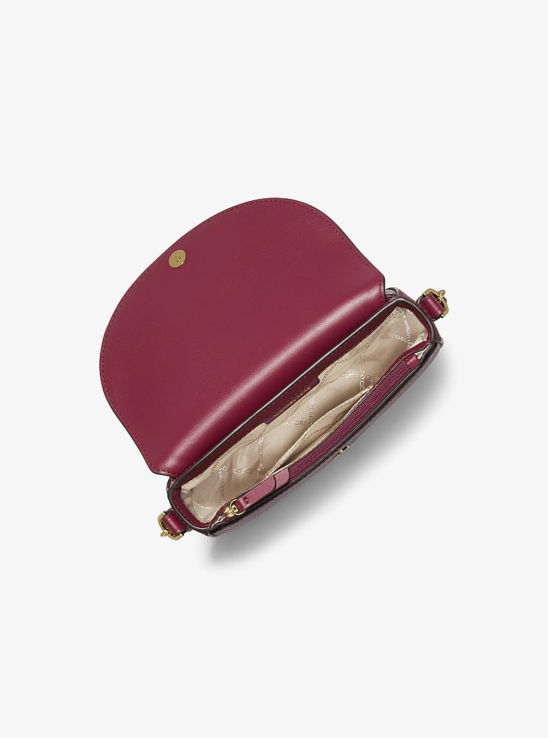 Jet Set Medium Pebbled Leather Half Dome Crossbody