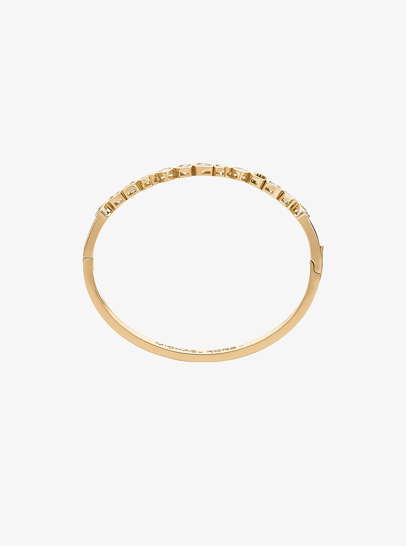 Pav&eacute; Heart Bangle in GOLD | Michael Kors