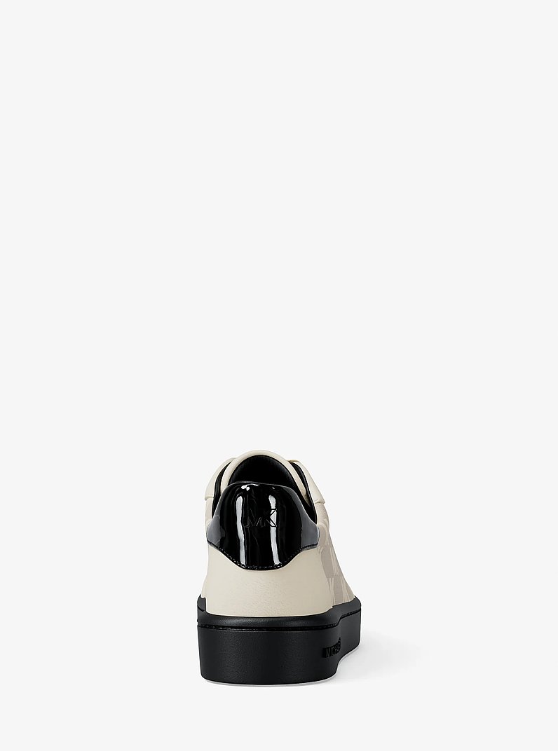Scotty Logo Jacquard Sneaker in BLACK | Michael Kors