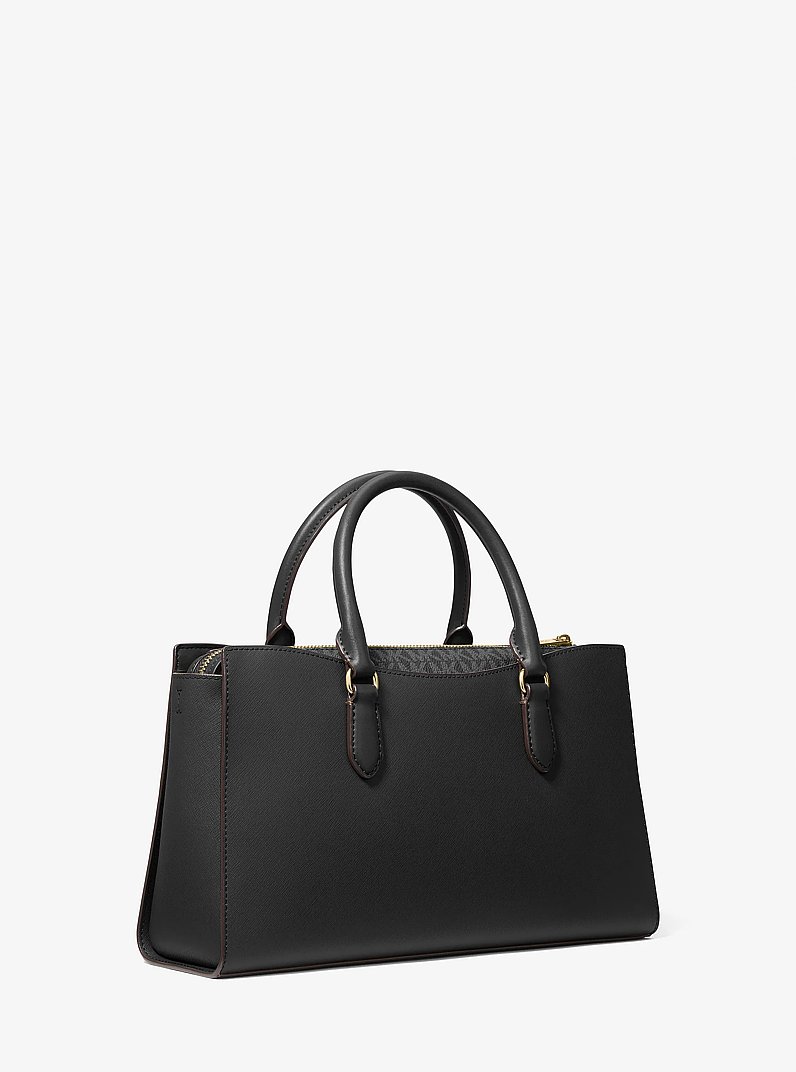 Sacoche Arden de taille moyenne &agrave; fermeture &eacute;clair sur le dessus in NOIR | Michael Kors