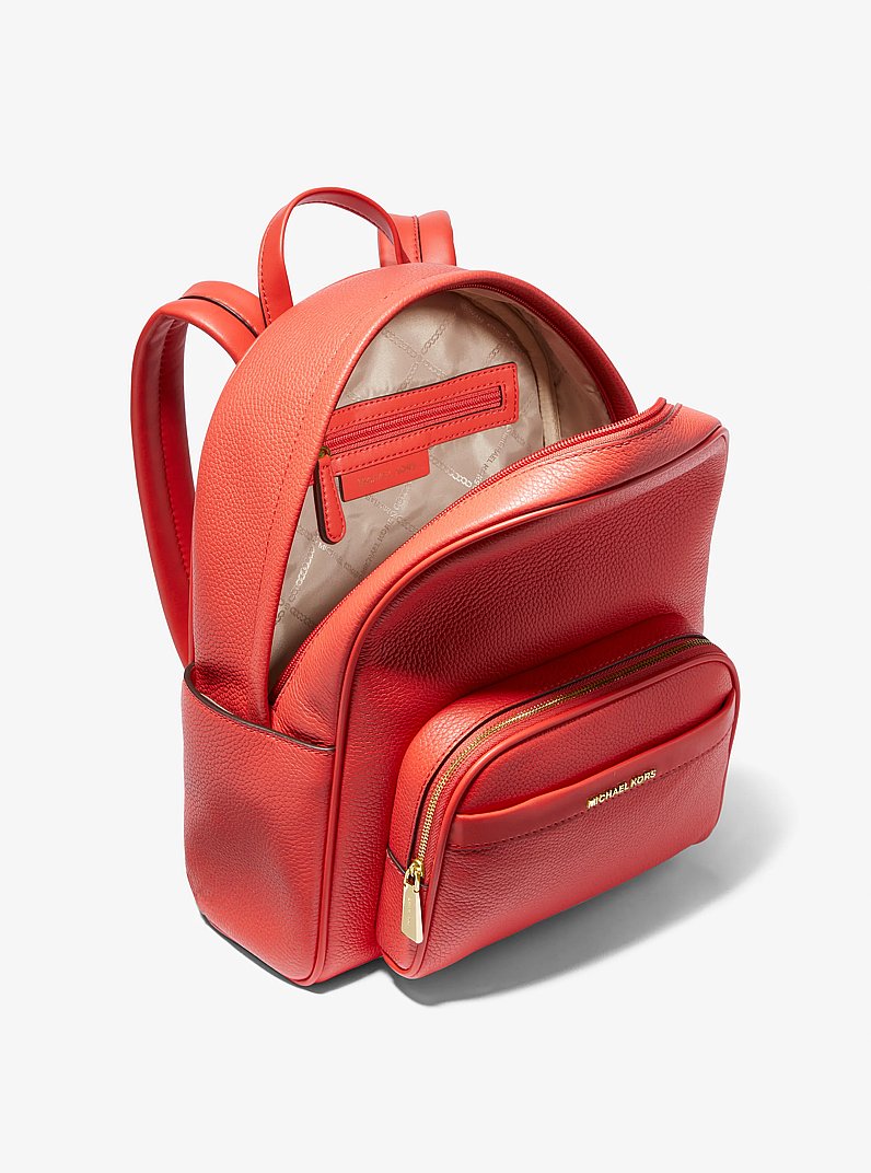 Sac &agrave; dos Bex en cuir grain&eacute; de taille moyenne in CORAIL &Eacute;PIC&Eacute; | Michael Kors