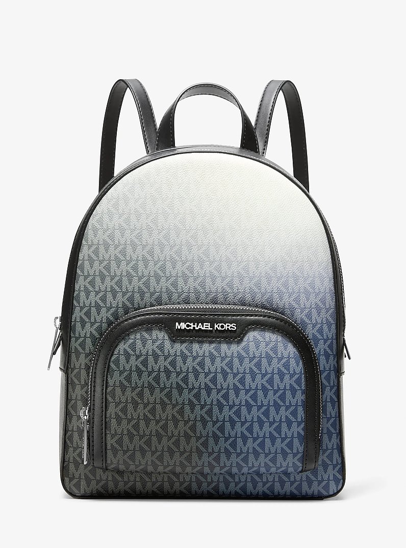 Jaycee Medium Ombr&eacute; Signature Logo Backpack in BLACK COMBO | Michael Kors