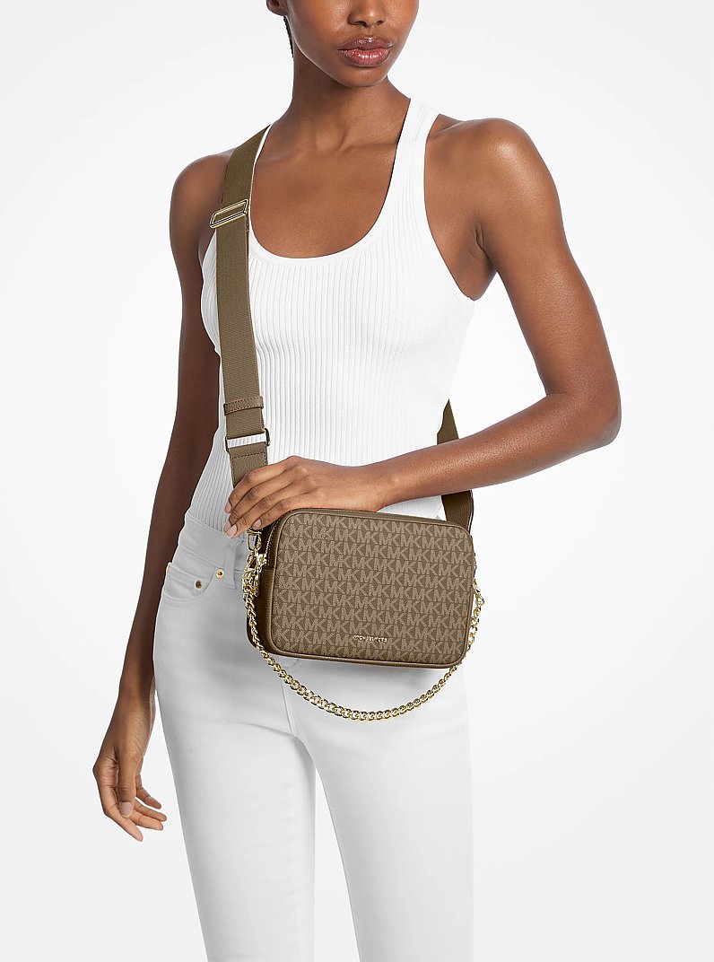 Bryant Medium Signature Logo Camera Crossbody Bag