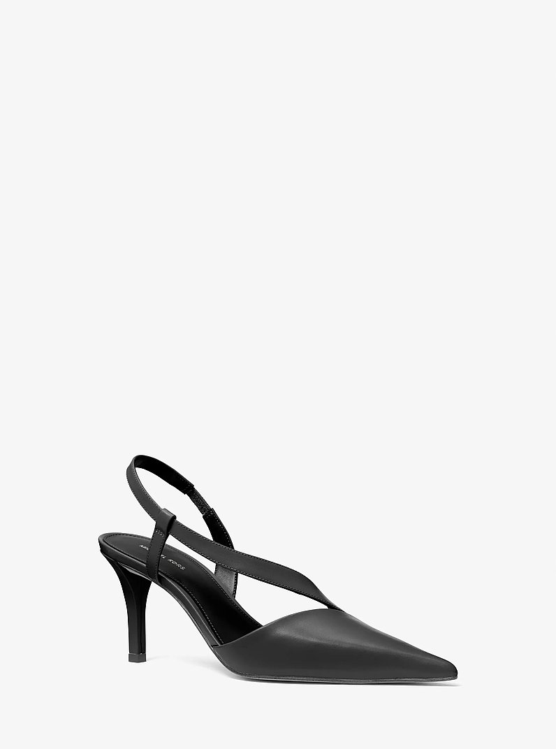 Jaida Leather Pump in BLACK | Michael Kors