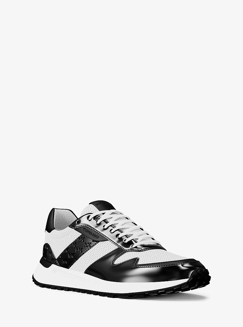 Zapatilla deportiva Dax de charol y malla in BLANCO INTENSO | Michael Kors