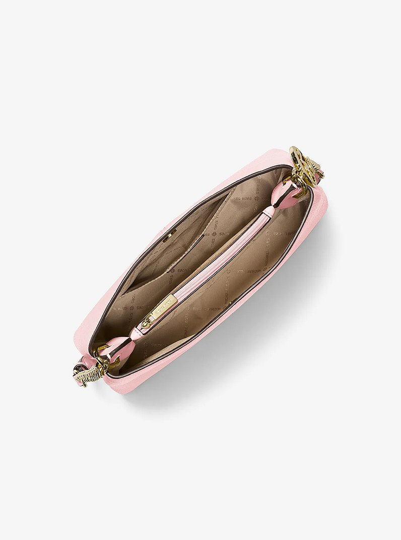 Christina Small Pebbled Leather Crossbody Bag in POWDER BLUSH | Michael Kors