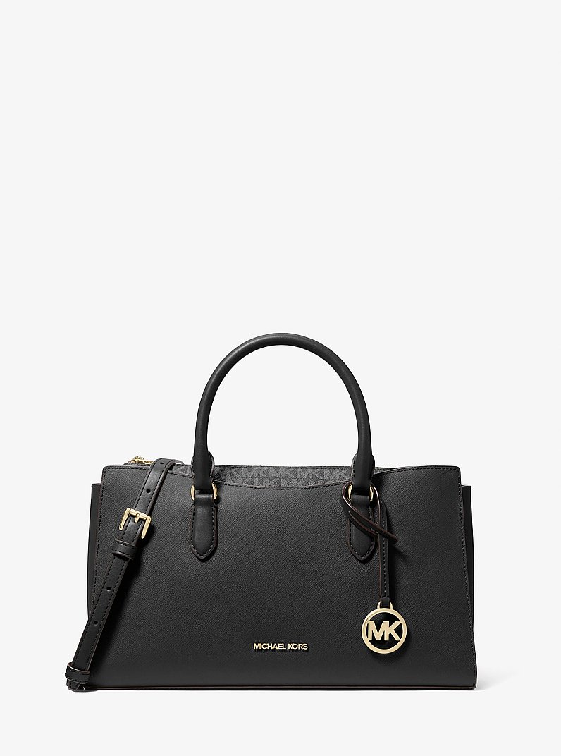 Sacoche Arden de taille moyenne &agrave; fermeture &eacute;clair sur le dessus in NOIR | Michael Kors