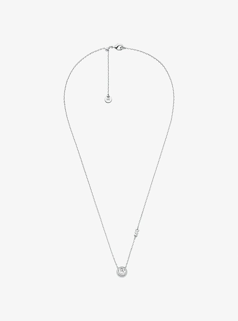 Collar con colgante de piedra redonda in PLATEADO | Michael Kors