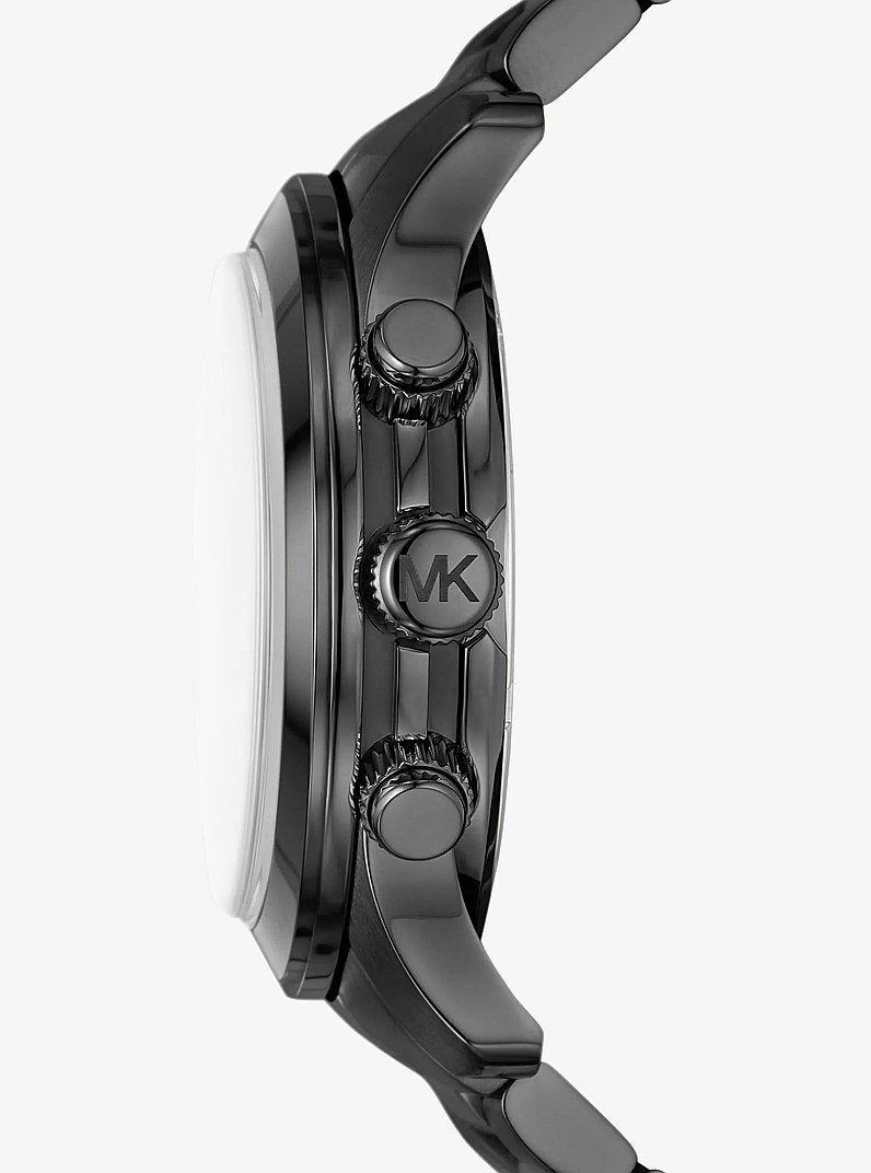 Oversized Runway Black-Tone Watch in BLACK | Michael Kors
