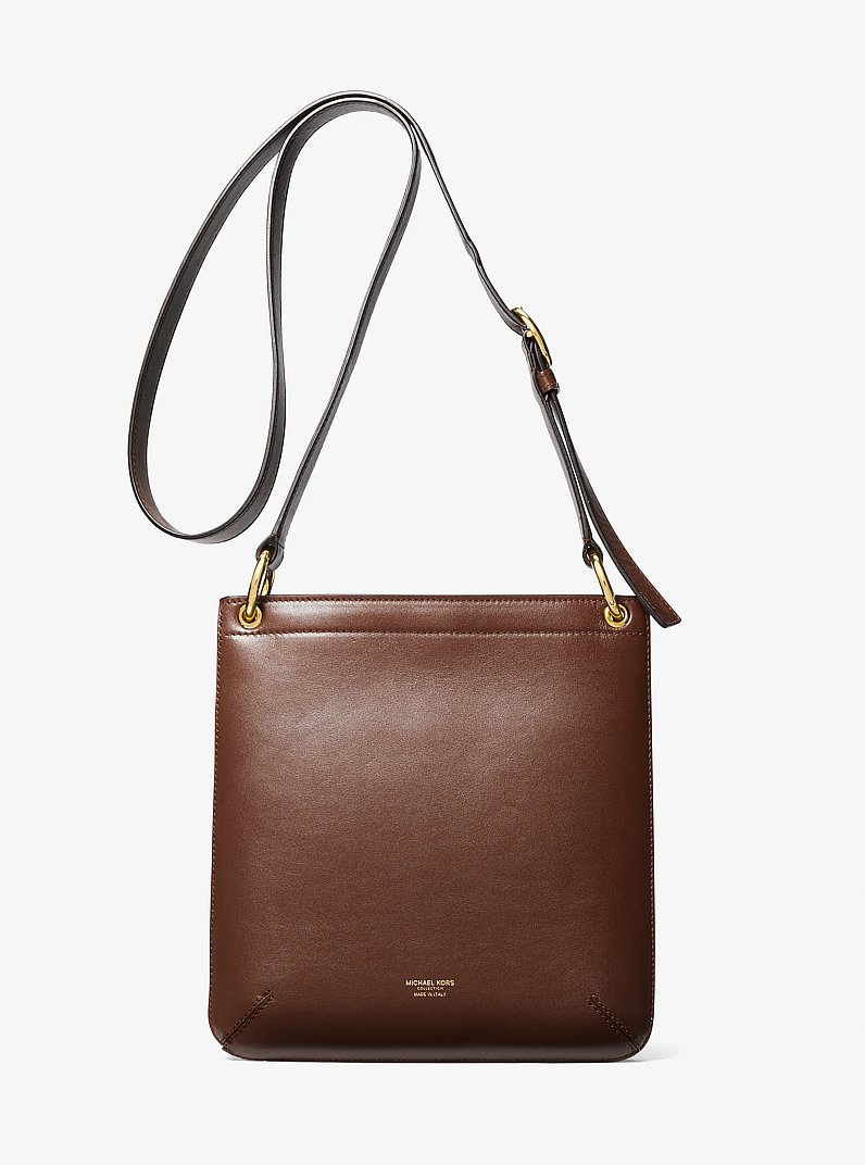 Petite besace Tate en cuir in NOIX DE MUSCADE | Michael Kors