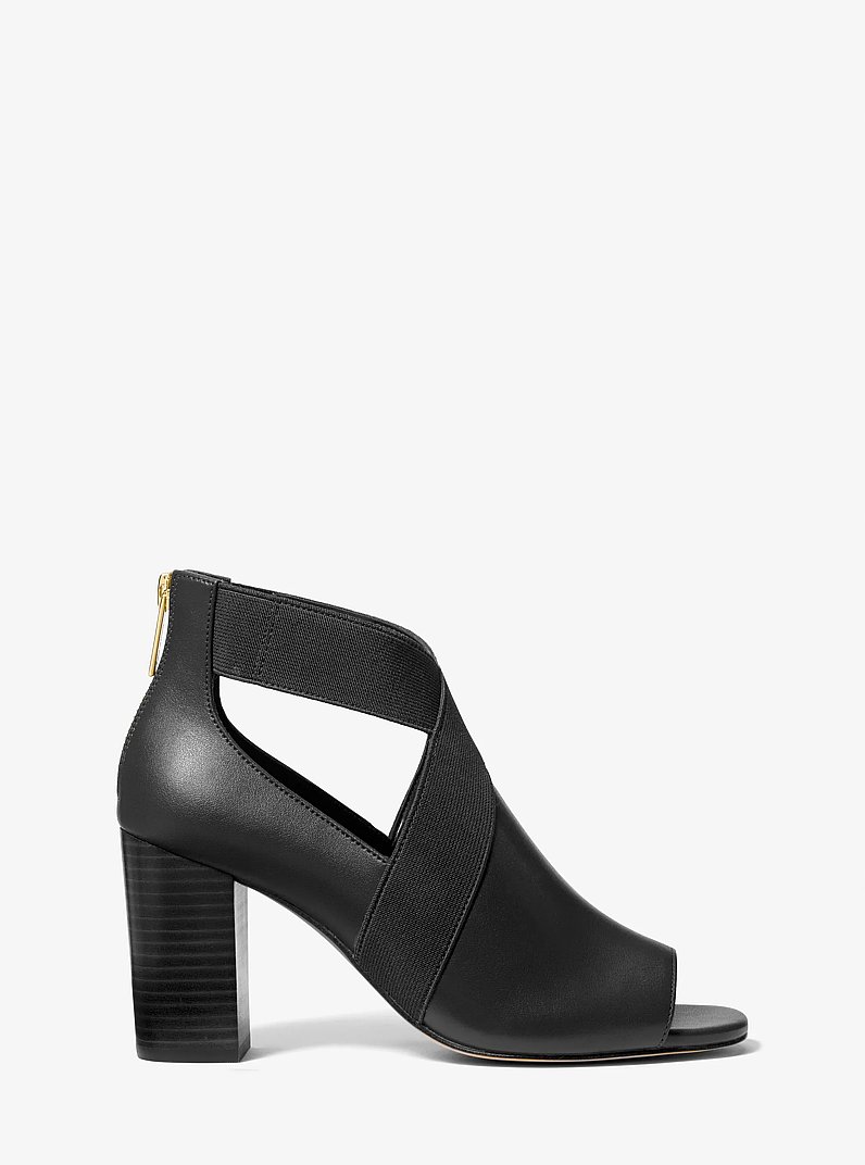 Azra Cutout Open-Toe Boot in BLACK | Michael Kors