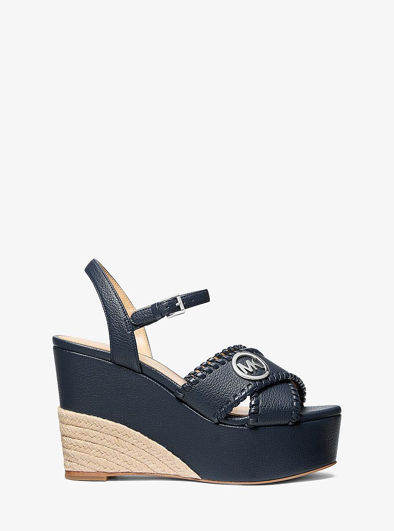 Sandale &agrave; plateforme Hannah in BLEU MARINE | Michael Kors