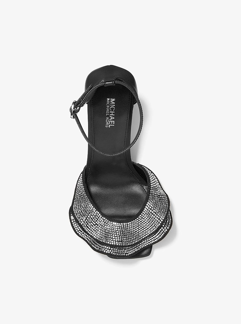 Livia Embellished Sandal in BLACK | Michael Kors