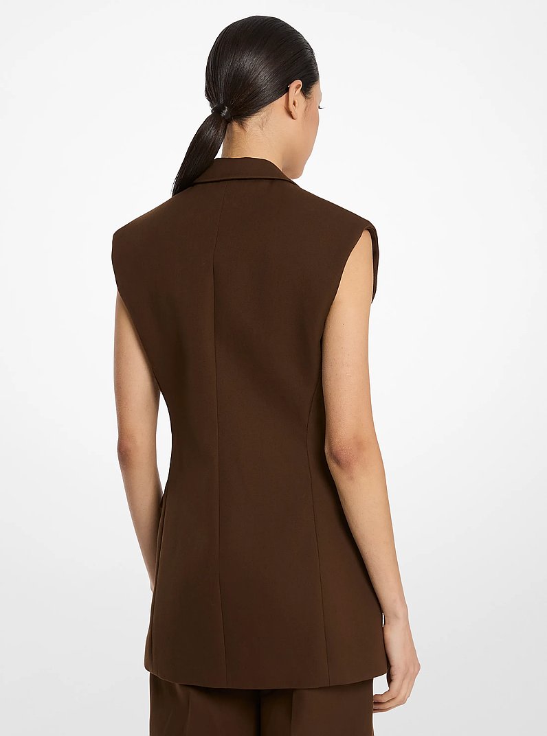 &Auml;rmellose Jacke aus Stretch-Baumwolle in JAVA | Michael Kors