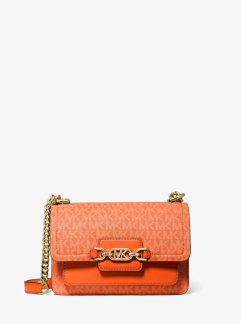 Bandolera Heather extrapeque&ntilde;a con logotipo in ALBARICOQUE | Michael Kors
