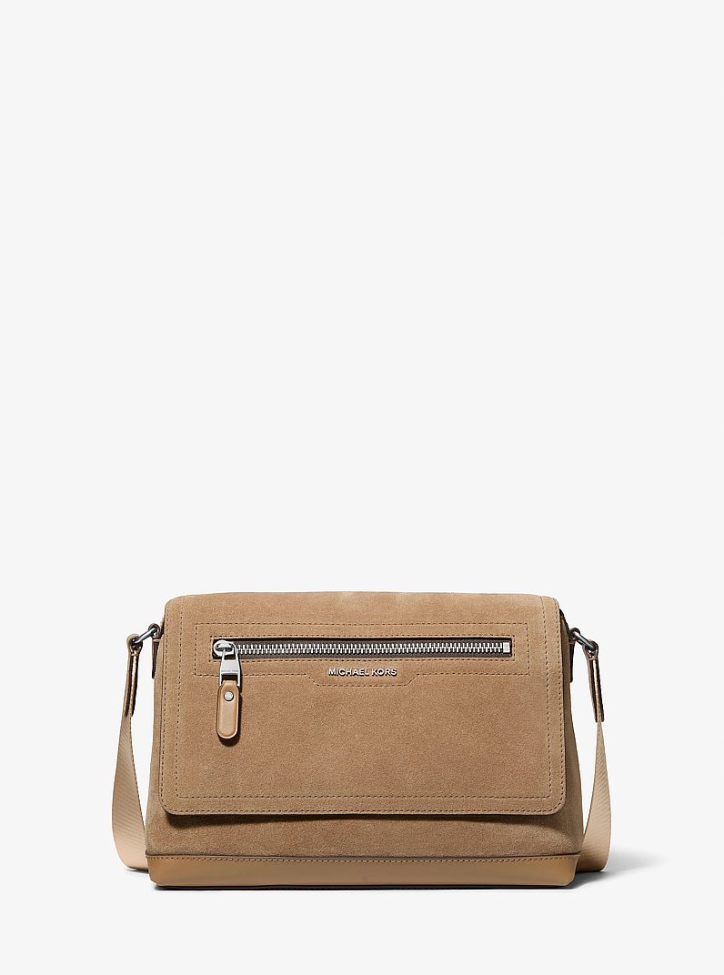 Messenger-Tasche Hudson Small aus Wildleder in HUSK | Michael Kors