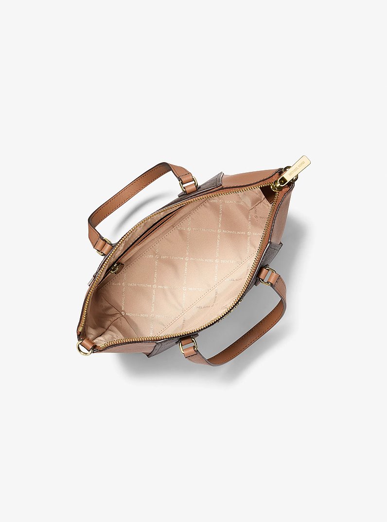 Petit sac &agrave; bandouli&egrave;re Lorita &agrave; logo Signature in BRONZE/NOISETTE | Michael Kors
