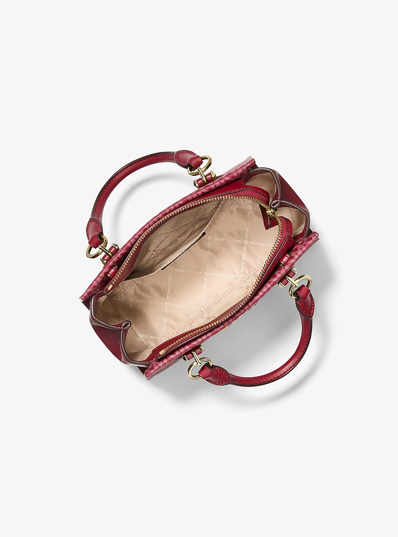 Petit sac messager Marilyn &agrave; logo Signature in CERISE | Michael Kors