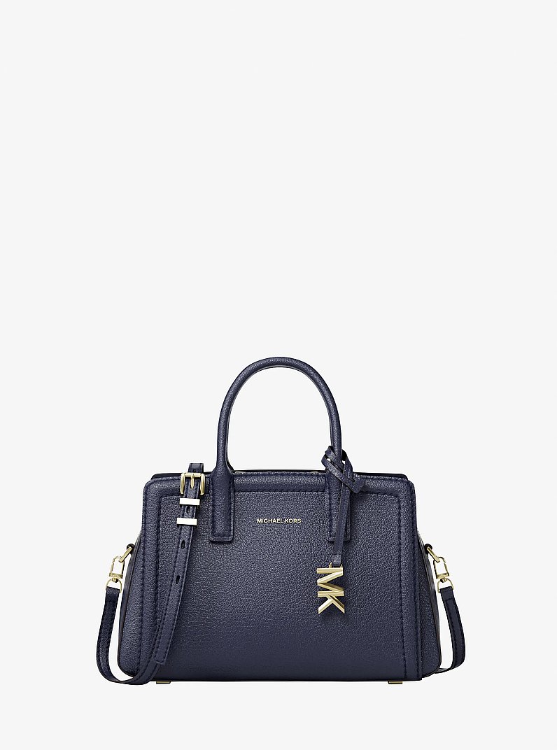 Laila Extra-Small Leather Crossbody Bag in DRESS BLUES | Michael Kors