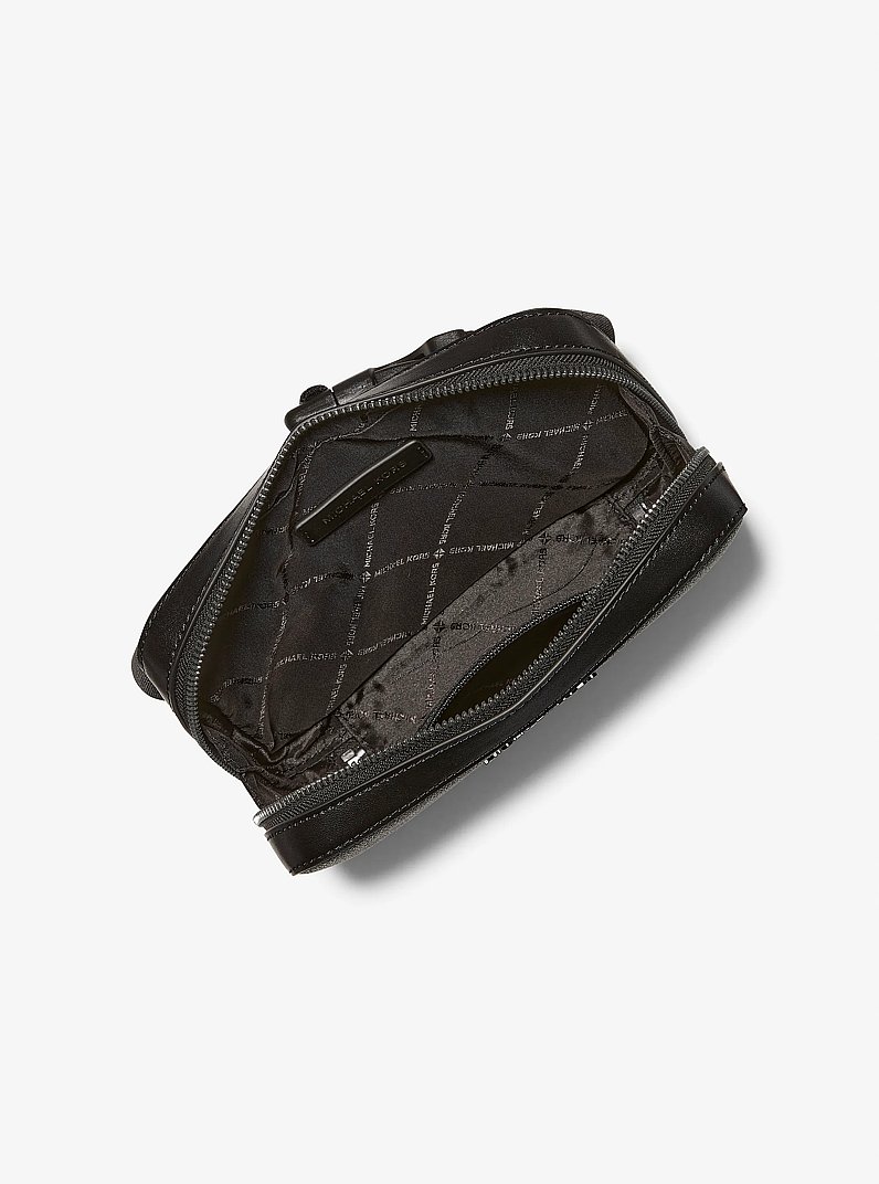 Cooper Signature Logo Belt Bag in BLACK | Michael Kors