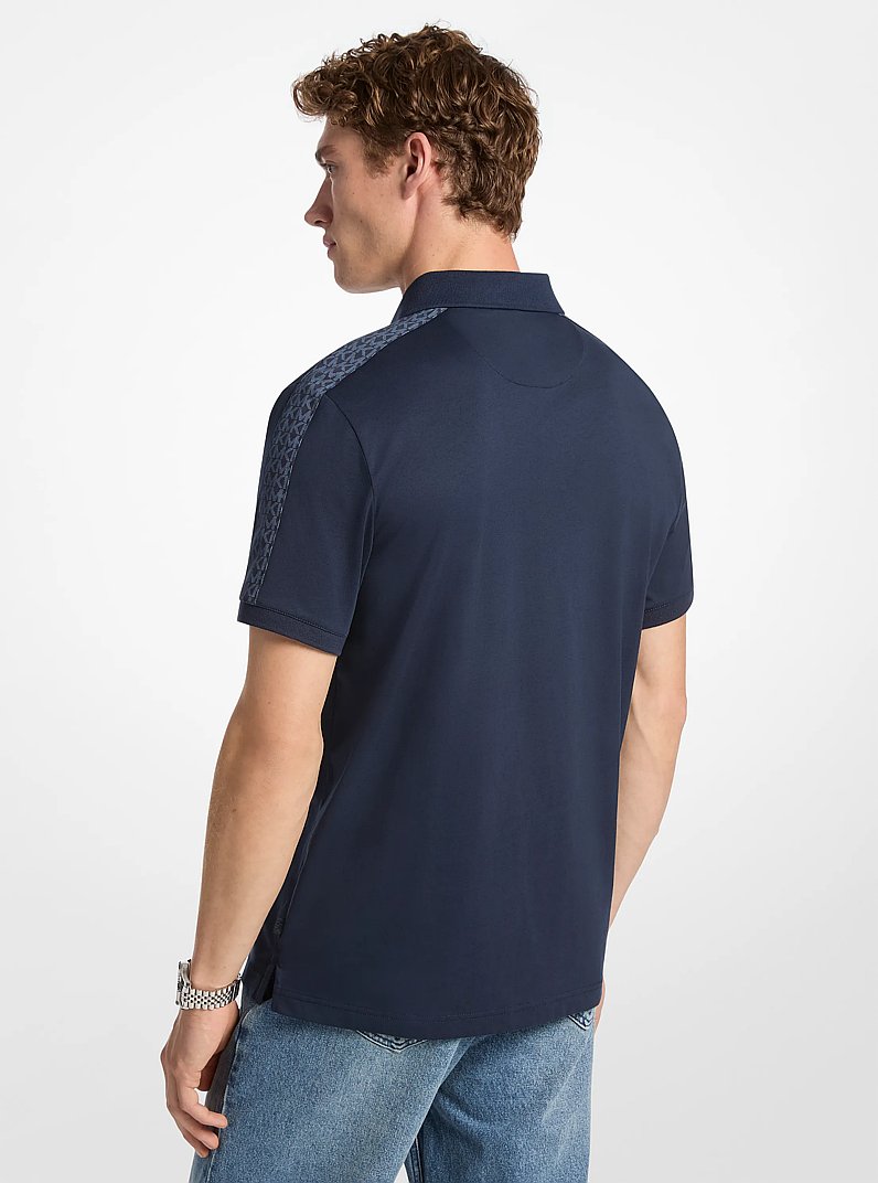 Poloshirt aus Baumwolle mit Logo in MIDNIGHT | Michael Kors