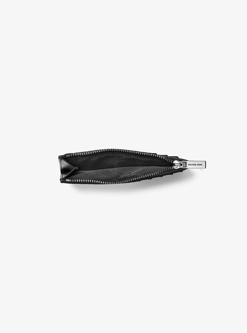 Cooper Slim Signature Logo Zip Wallet in BRIGHT WHT | Michael Kors