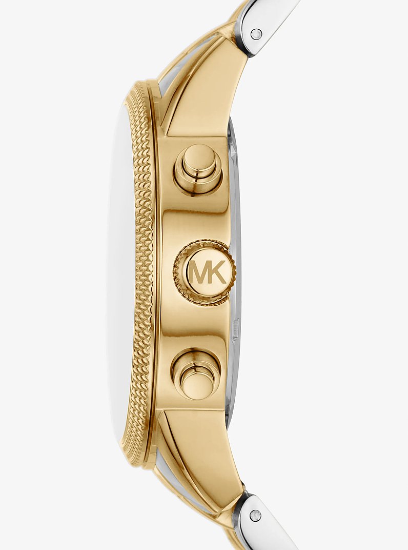 Reloj Hutton oversize en dos tonos in BITONO | Michael Kors