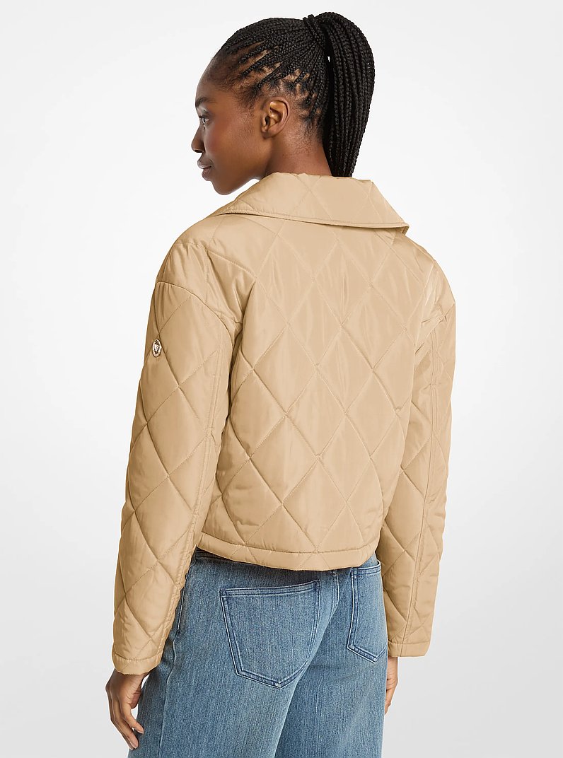 Chaqueta corta acolchada in CAQUI | Michael Kors