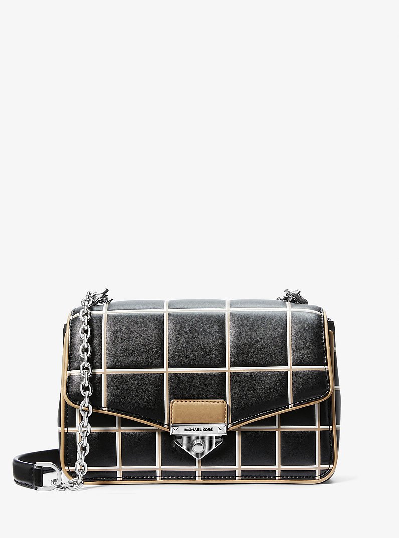SoHo Large Two-Tone Quilted Shoulder Bag