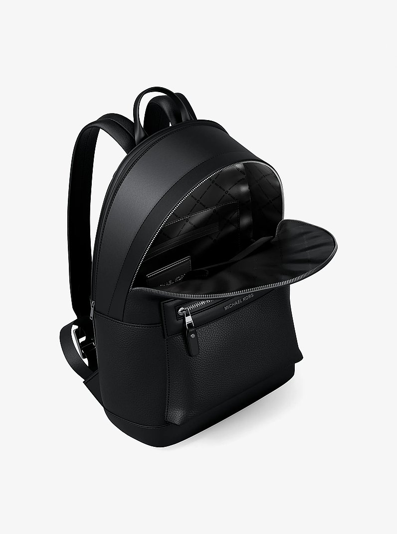Jet Set Pebbled Leather Backpack in NEGRO | Michael Kors