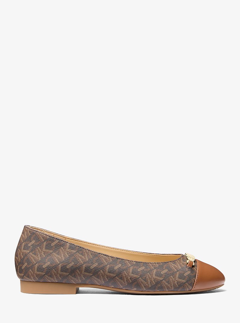 Ballerine Rebecca Flex &agrave; monogramme Empire in MARRON/LUGGAGE | Michael Kors