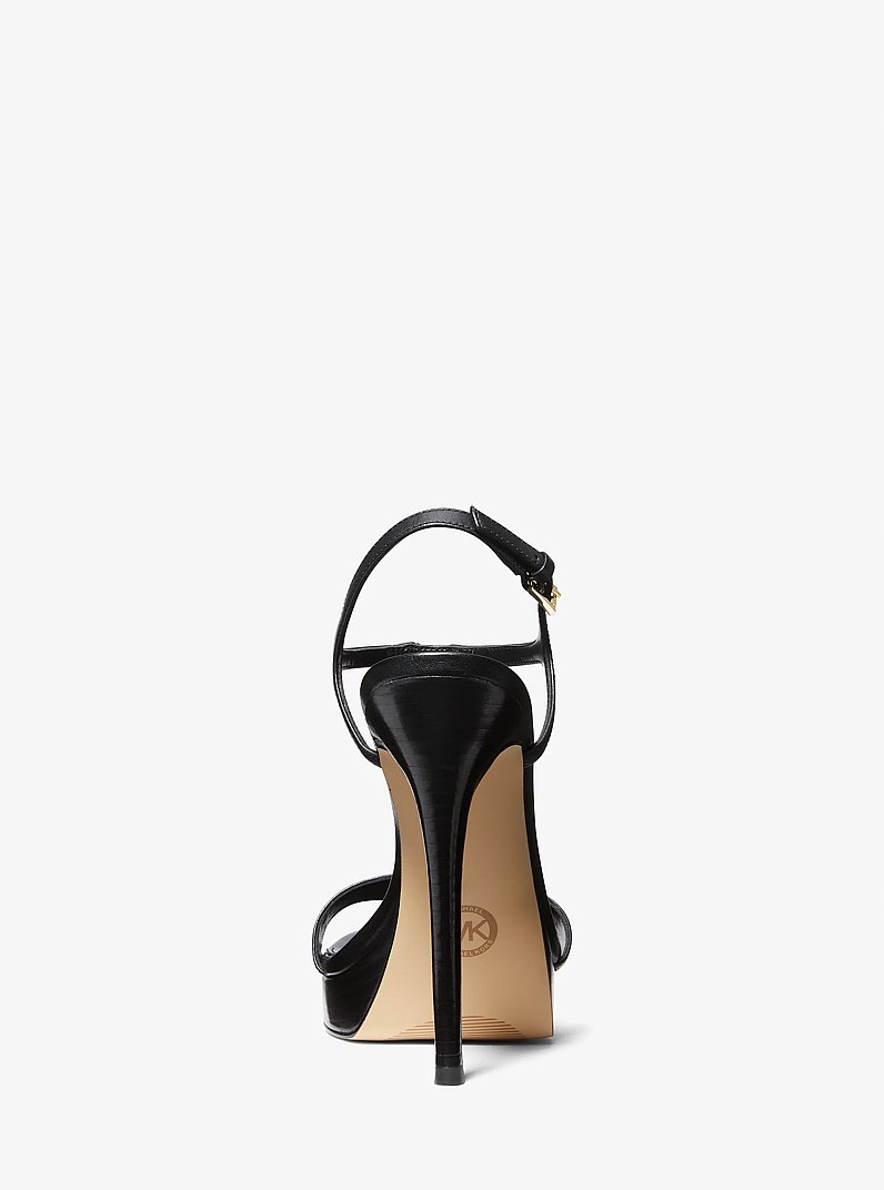 Berkley Leather Stiletto Sandal in BLACK | Michael Kors