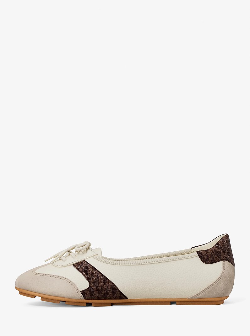 Brielle Signature Logo Trim Sneakerina in BROWN MULTI | Michael Kors