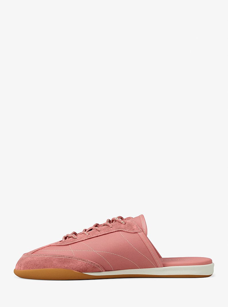 Sabot Nolan in nylon e pelle scamosciata in ROSA PRIMULA | Michael Kors