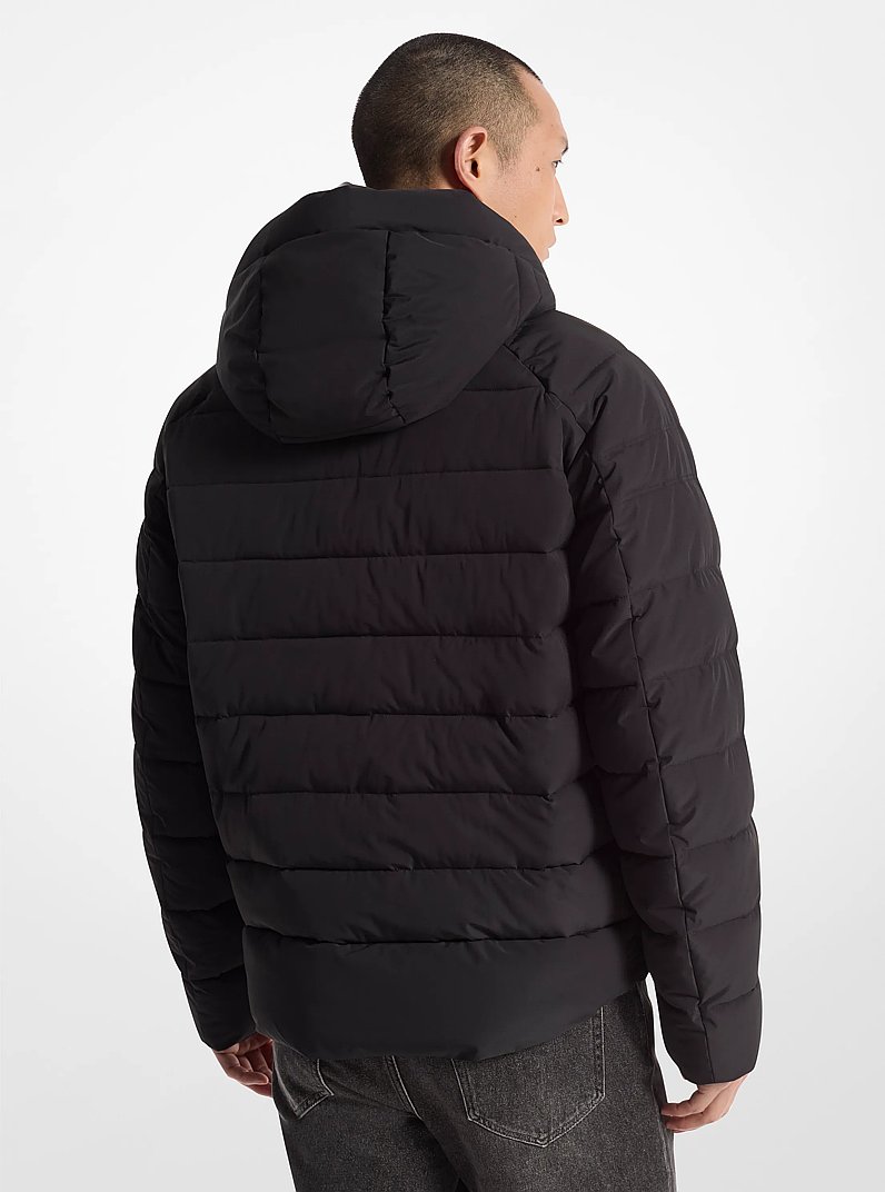 Clarkston Packable Quilted Hooded Jacket in BLACK | Michael Kors