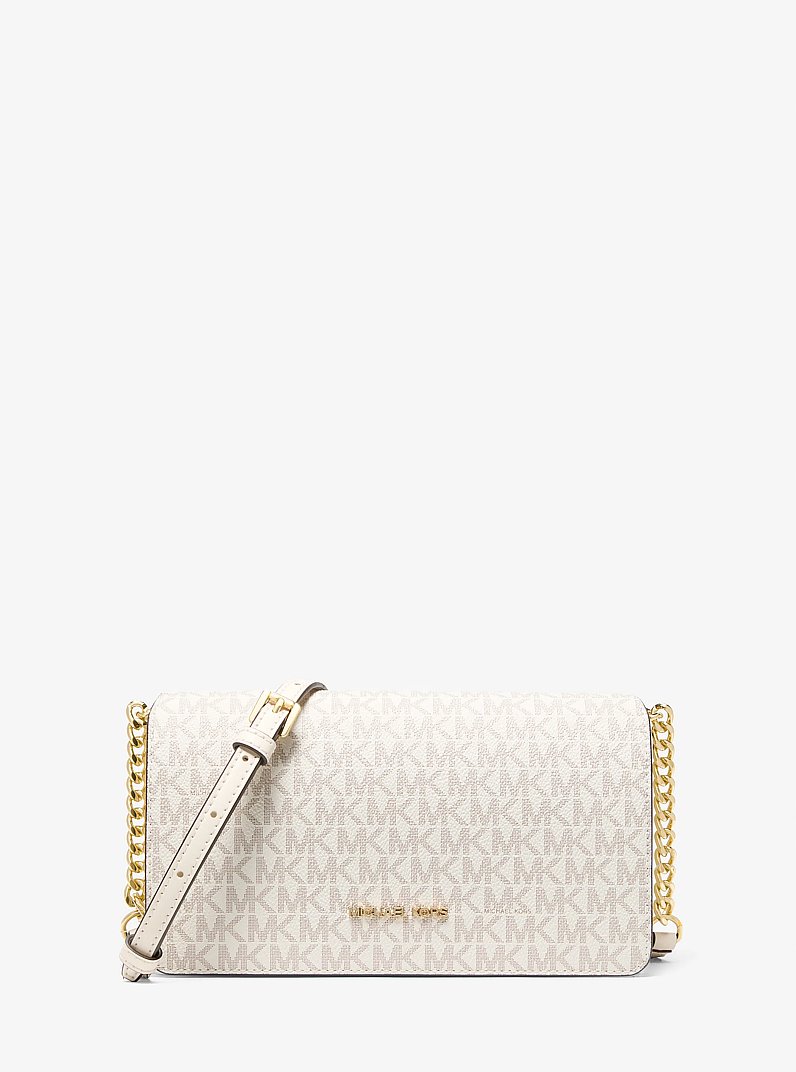 Jet Set Medium Signature Logo Crossbody Bag in CREMA CLARO MULTICOLOR | Michael Kors