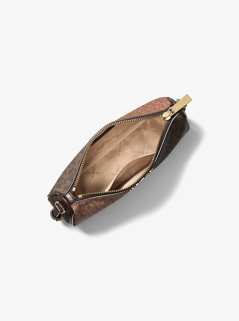 Jet Set Medium Two-Tone Signature Logo Pochette