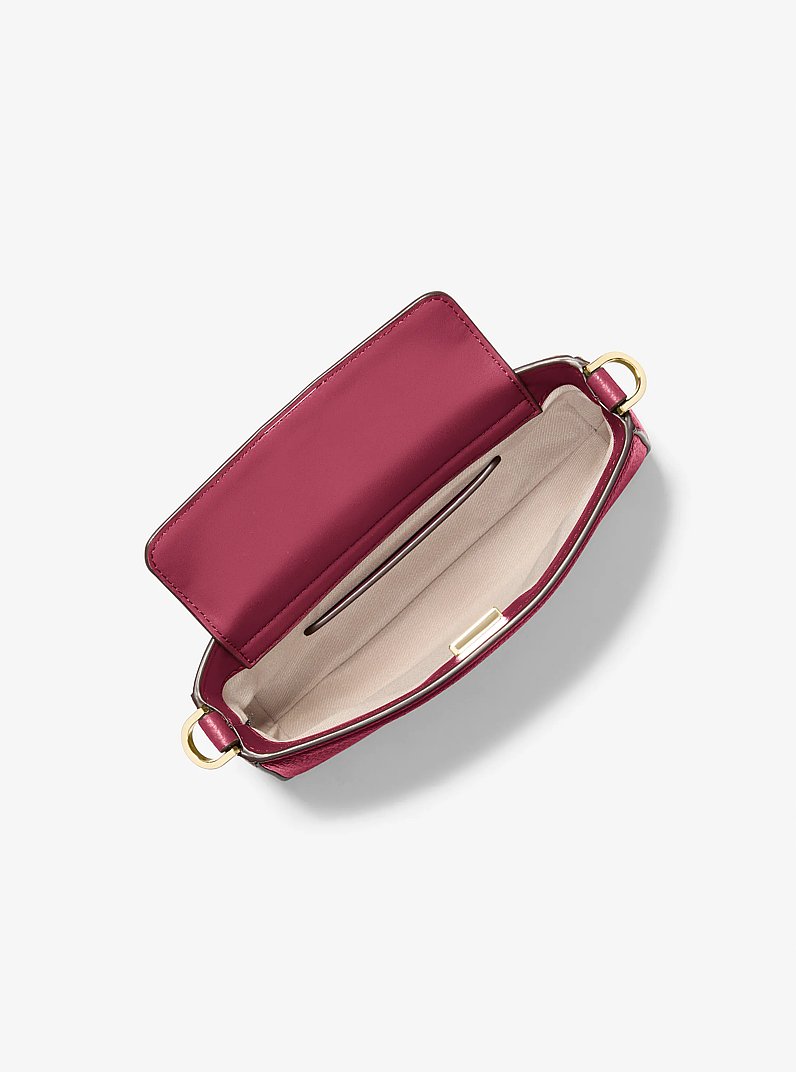 Bryant Small Pebbled Leather Convertible Pochette in MULBERRY | Michael Kors