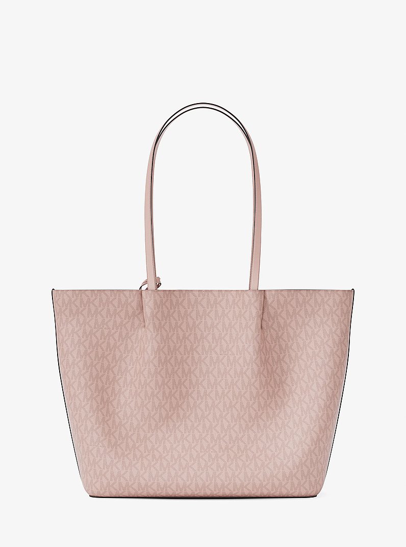 Carson Large Signature Logo Tote Bag in POWDER BLUSH | Michael Kors
