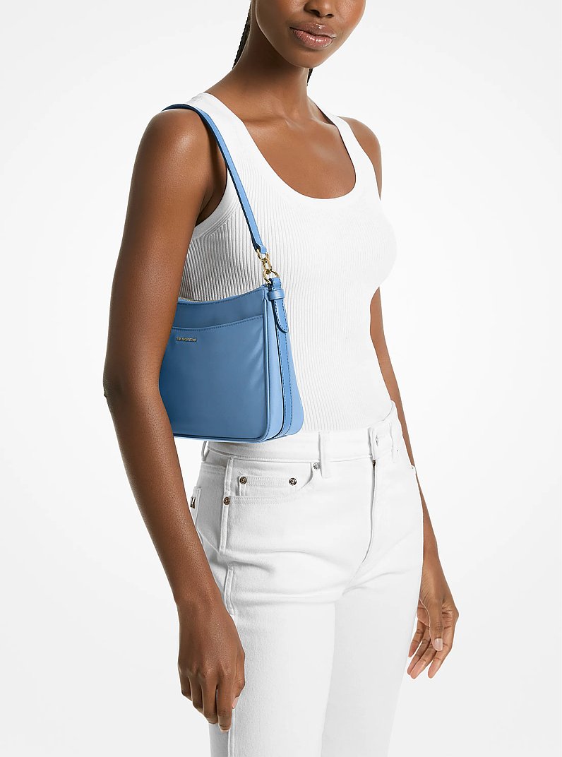 Jet Set Medium Nylon Convertible Pochette in FRENCH BLUE | Michael Kors