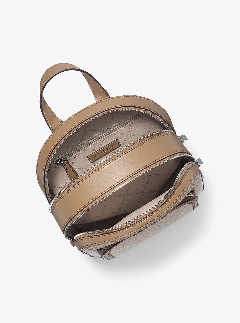 Jaycee Medium Ombr&eacute; Signature Logo Backpack in HUSK | Michael Kors