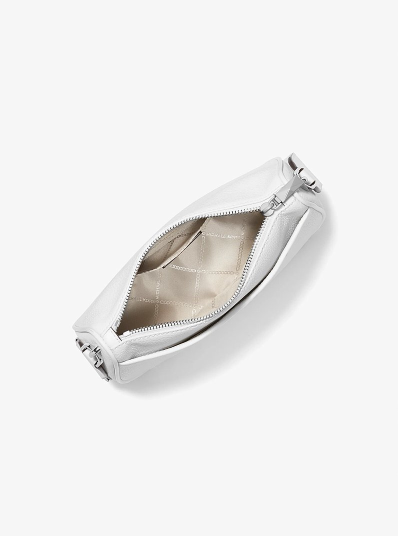Jet Set Medium Pebbled Leather Crossbody Bag with Case for Apple AirPods Pro&reg; in OPTIC WHITE | Michael Kors