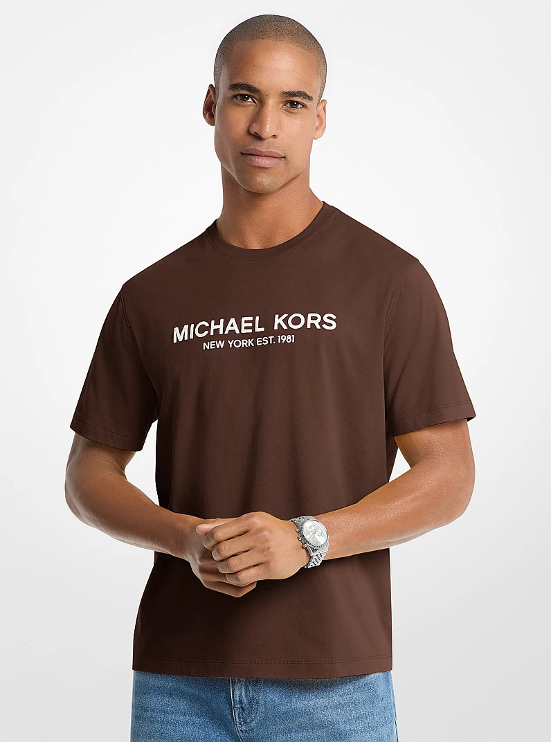 Logo Cotton T-shirt in NUTMEG | Michael Kors