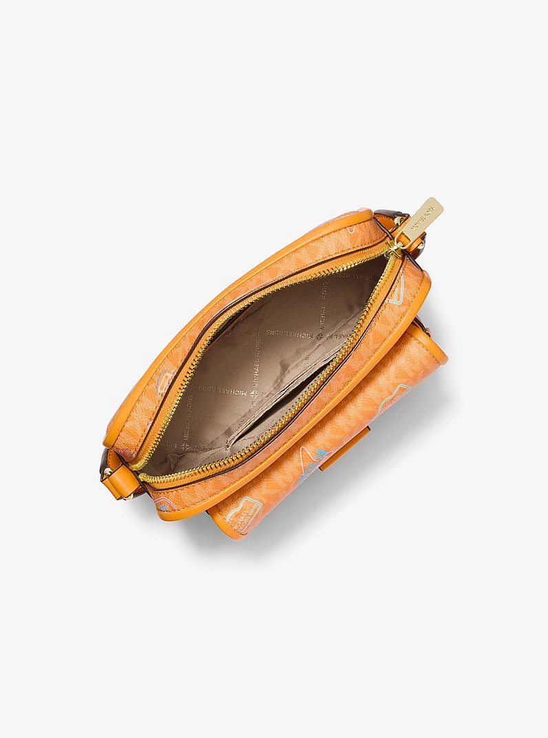 Bandolera Bradshaw extrapeque&ntilde;a con adornos y logotipo exclusivo para c&aacute;mara in [3357] | Michael Kors