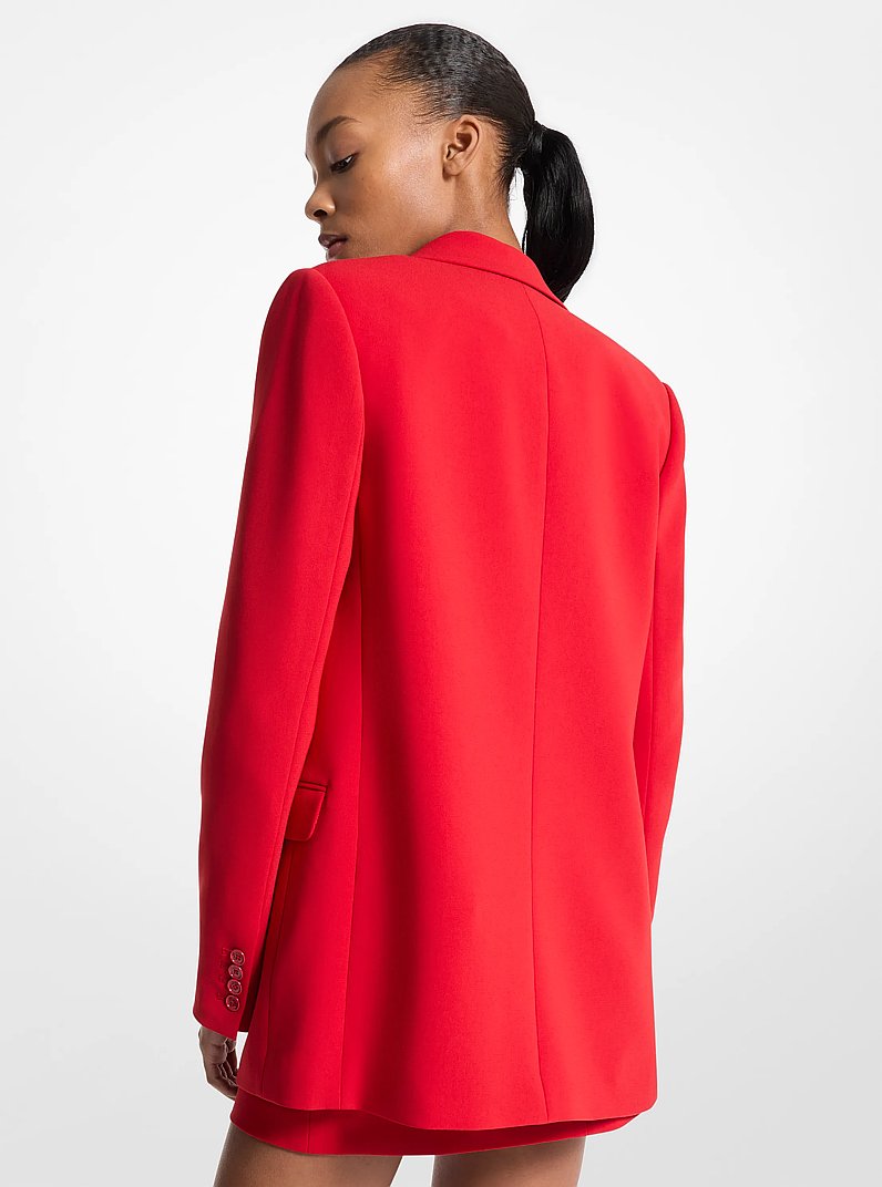 Blazer en cr&ecirc;pe in CRAMOISI | Michael Kors