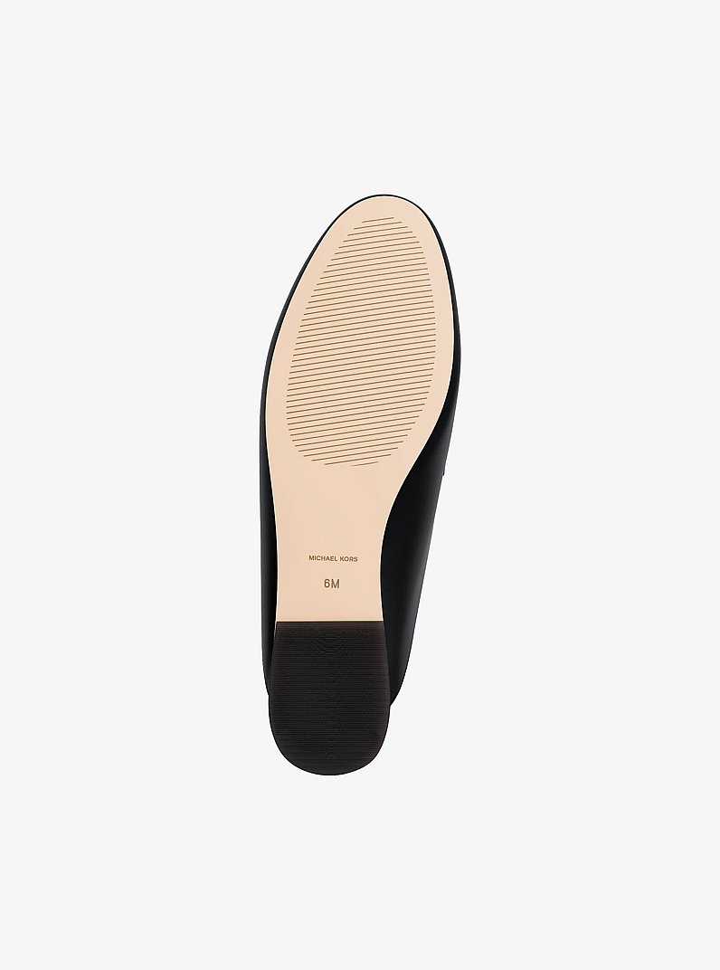 Mckenzie Leather Mule in BLACK | Michael Kors