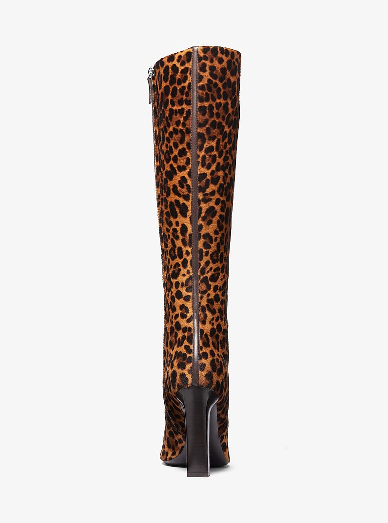 Carly Leopard Print Calf Hair Boot