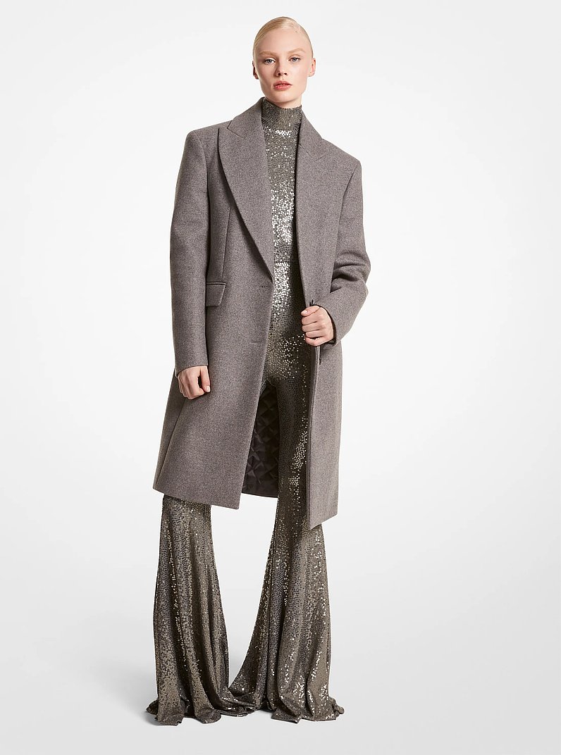 Wool Melton Chesterfield Coat