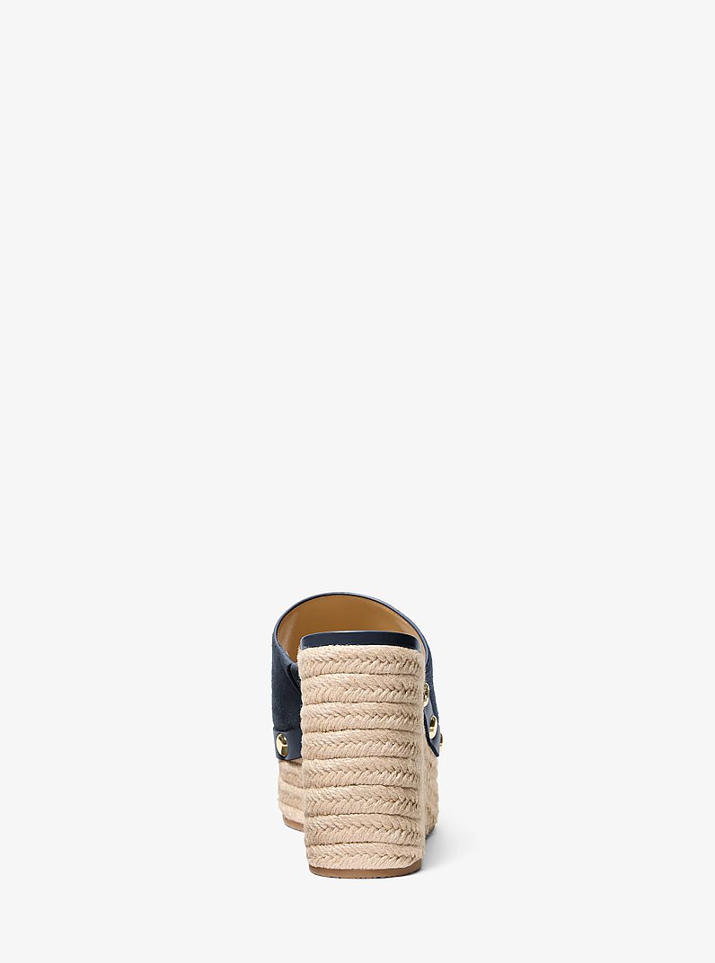 Sandale &agrave; talon compens&eacute; Micah in BLEU MARINE | Michael Kors